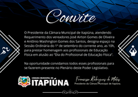 Homenagem aos profissionais de Educação Física